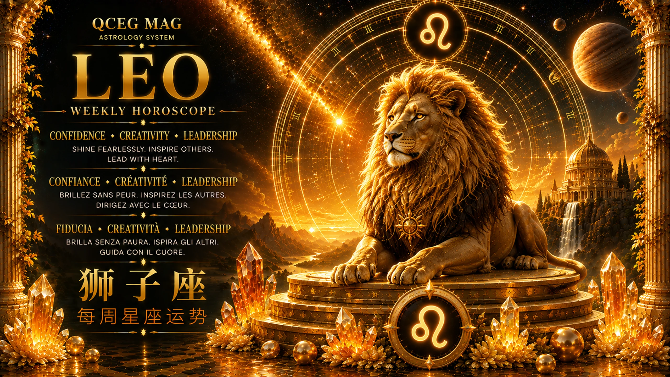 Horoscope Hebdomadaire Lion — 17–23 août 2026