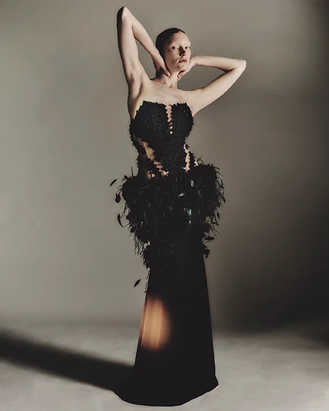 View of Look N°6 from byFANG Couture Fall/Winter 2026–2027