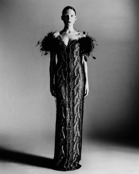 View of Look N°11 from byFANG Couture Fall/Winter 2026–2027