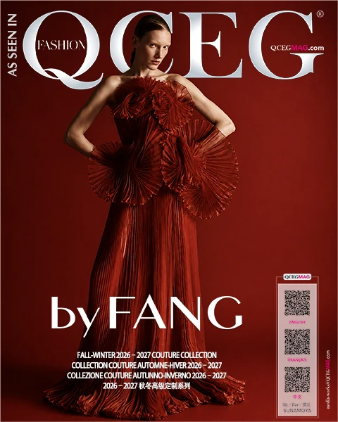 Editorial feature image from byFANG Couture Fall/Winter 2026–2027 by designer Fang Yang.