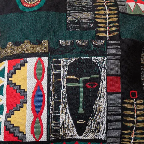 Editorial slide from Woven Stories — Darí Textil 2026 by Darya Pronyushkina.