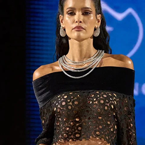 Look N°5 from Eva Minge's The Seven Contemporary Sins Couture Autumn/Winter 2026–2027 collection, presented during Paris Haute Couture Week.