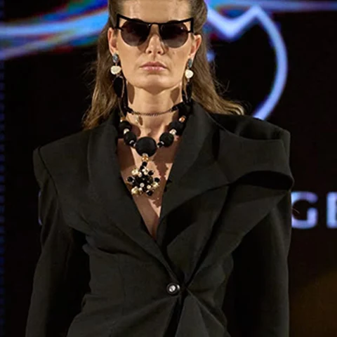 Look N°8 from Eva Minge's The Seven Contemporary Sins Couture Autumn/Winter 2026–2027 collection, presented during Paris Haute Couture Week.