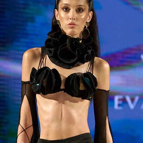 Look N°10 from Eva Minge's The Seven Contemporary Sins Couture Autumn/Winter 2026–2027 collection, presented during Paris Haute Couture Week.