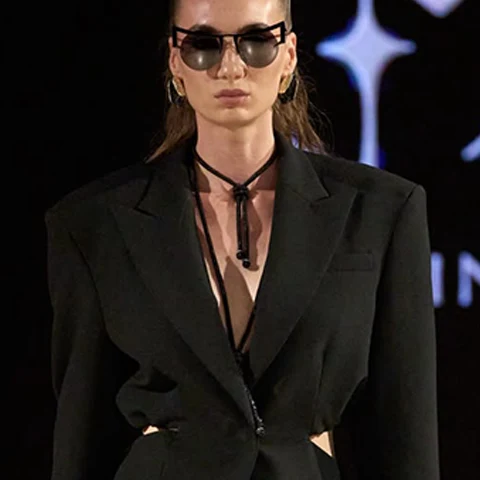 Look N°12 from Eva Minge's The Seven Contemporary Sins Couture Autumn/Winter 2026–2027 collection, presented during Paris Haute Couture Week.