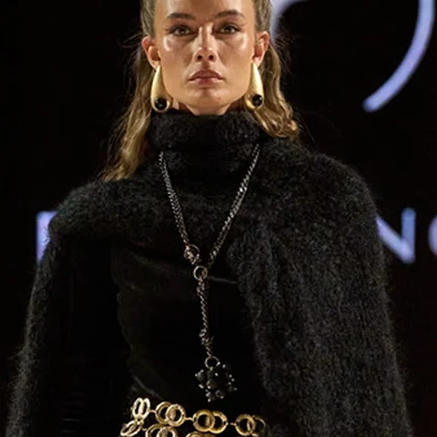 Look N°15 from Eva Minge's The Seven Contemporary Sins Couture Autumn/Winter 2026–2027 collection, presented during Paris Haute Couture Week.