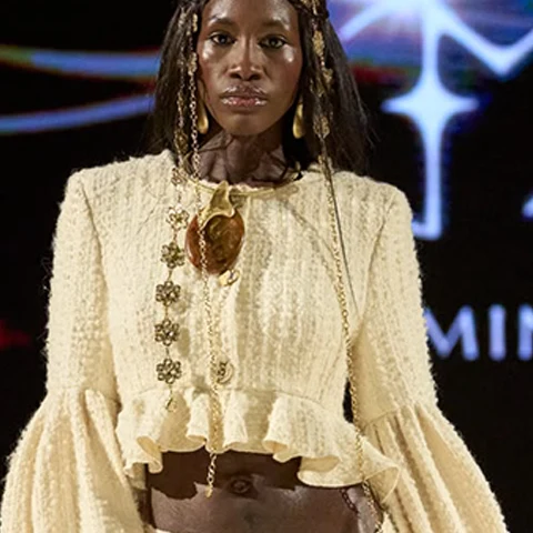 Look N°21 from Eva Minge's The Seven Contemporary Sins Couture Autumn/Winter 2026–2027 collection, presented during Paris Haute Couture Week.