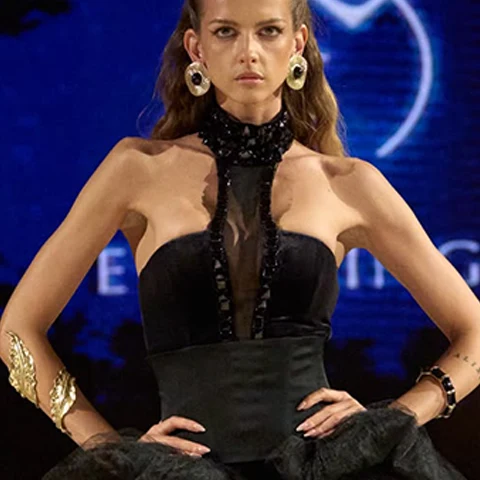 Look N°22 from Eva Minge's The Seven Contemporary Sins Couture Autumn/Winter 2026–2027 collection, presented during Paris Haute Couture Week.