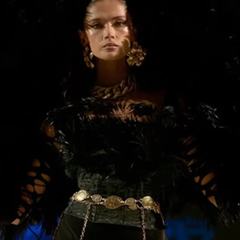 Look N°31 from Eva Minge's The Seven Contemporary Sins Couture Autumn/Winter 2026–2027 collection, presented during Paris Haute Couture Week.