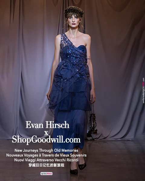 Metallic texture and embellishment from Evan Hirsch's Spring/Summer 2027 collection.