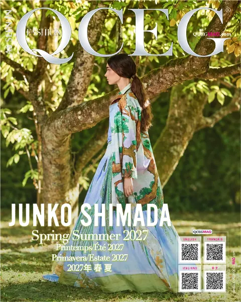 Editorial feature image from Junko Shimada Spring/Summer 2027, where Japanese heritage meets French savoir-faire.