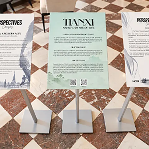 EXPOSITION N°21 from Perspectives Croisées SS27, presented by MoDesign at Hôtel Le Marois during Paris Fashion Week.