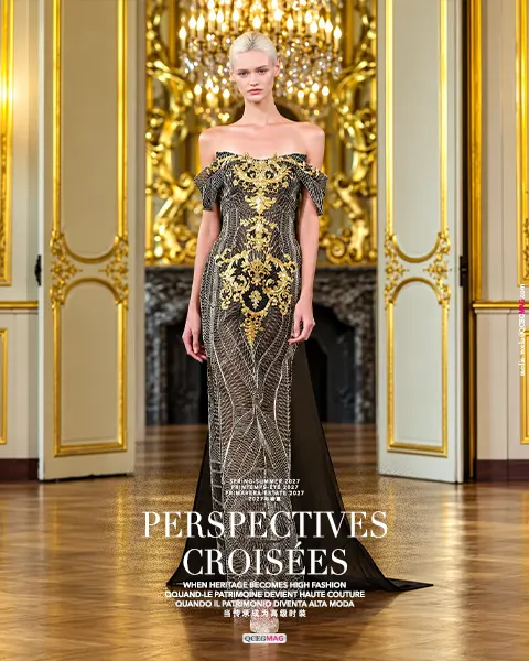 Editorial detail from Perspectives Croisées SS27, presented by MoDesign during Paris Fashion Week.