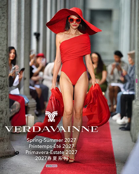 Hand-painted floral print from VERDAVAINNE Spring/Summer 2027.