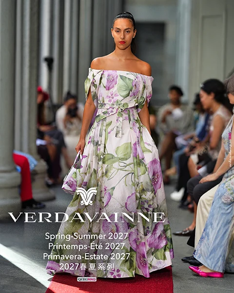 Trapunto stitch detail from VERDAVAINNE Spring/Summer 2027.