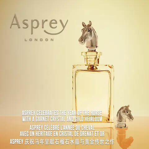 ASPREY CELEBRATES THE YEAR OF THE HORSE WITH A GARNET CRYSTAL AND GOLD HEIRLOOM