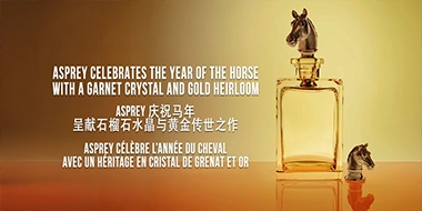 ASPREY CELEBRATES THE YEAR OF THE HORSE WITH A GARNET CRYSTAL AND GOLD HEIRLOOM