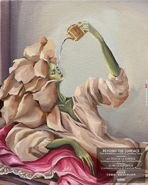 Flowers and female figures from Carolina Pavia.