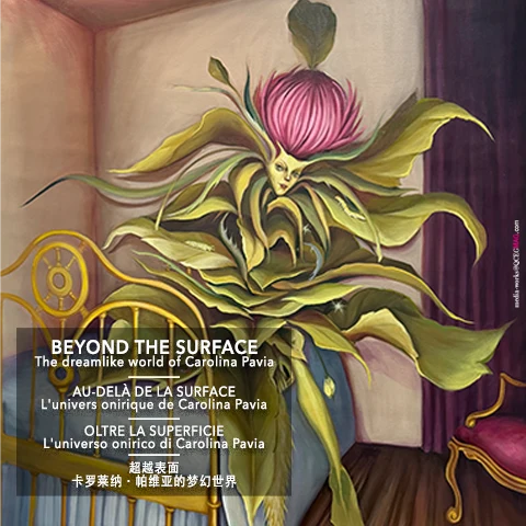 Beyond the Surface — The Dreamlike World of Carolina Pavia. QCEG MAG meets Mexican surrealist Carolina Pavia — on dreams, memory, transformation and her first European exhibition in Paris.