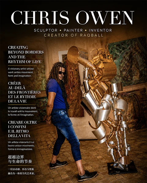Chris Oven — Sculptor, painter, inventor and creator of RaqBall