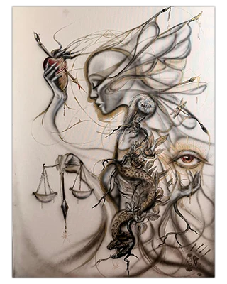 N°9 Painting by Ekaterina Cherkasova