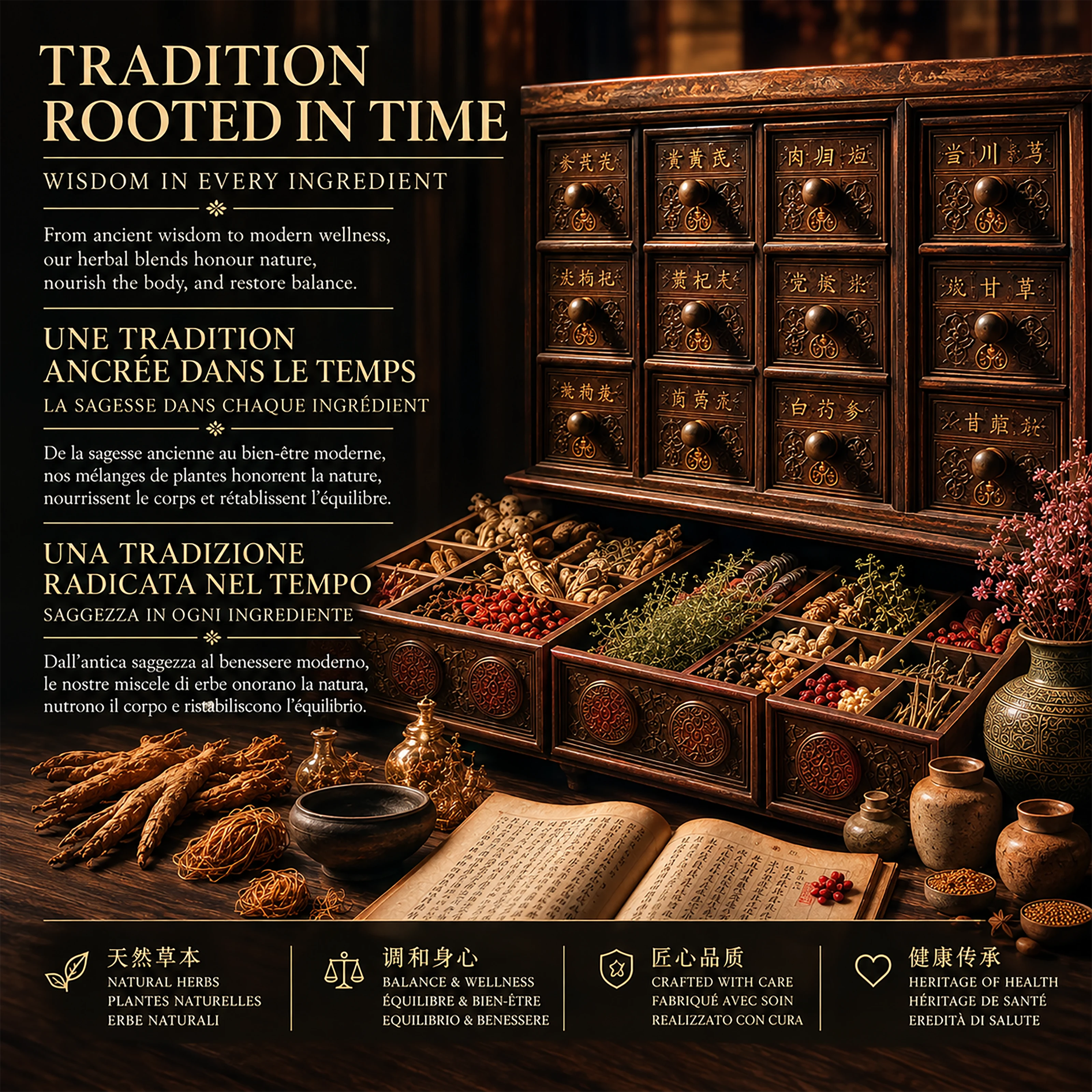 ELVORA — Ancient Wisdom. Modern Science. Human Compassion. An intimate Q&A with fourth-generation heir Li Zhen, exploring how ELVORA bridges traditional Chinese wisdom with modern science to support vitality, balance and healthy ageing.