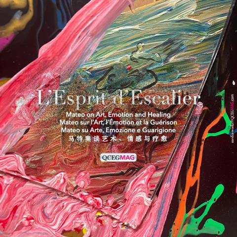 An Invitation to L’Esprit d’Escalier — Mateo on Art, Emotion and Healing. QCEG MAG steps inside Galerie L’Esprit d’Escalier in Paris and meets Mateo — on art, emotion, poetry, Latin, colour and why art does not need to give us answers.
