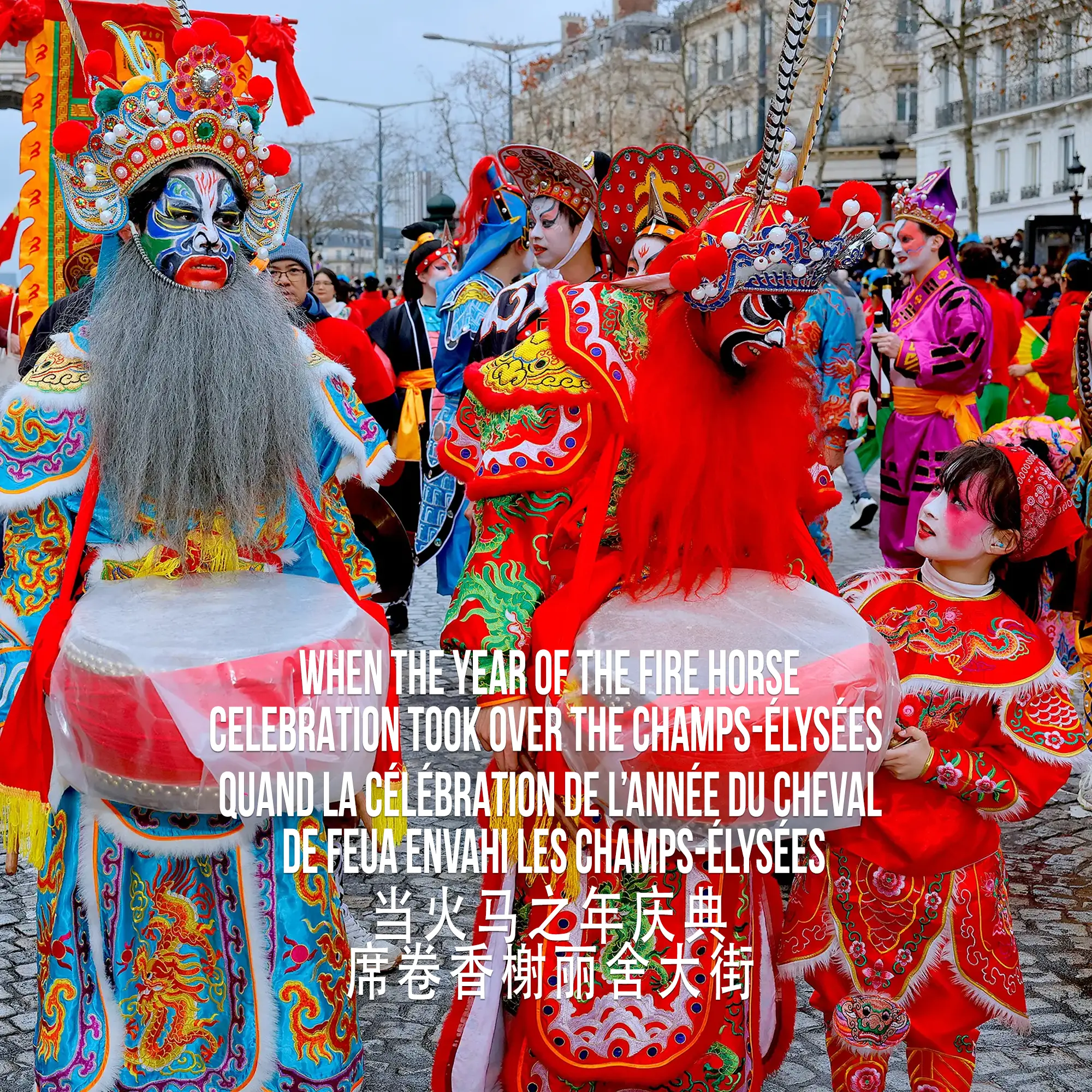 YEAR OF FIRE HORSE PARADE PARIS CELEBRATION