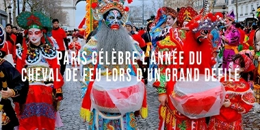 Paris célèbre l’Année du Cheval de Feu lors d’un grand défilé