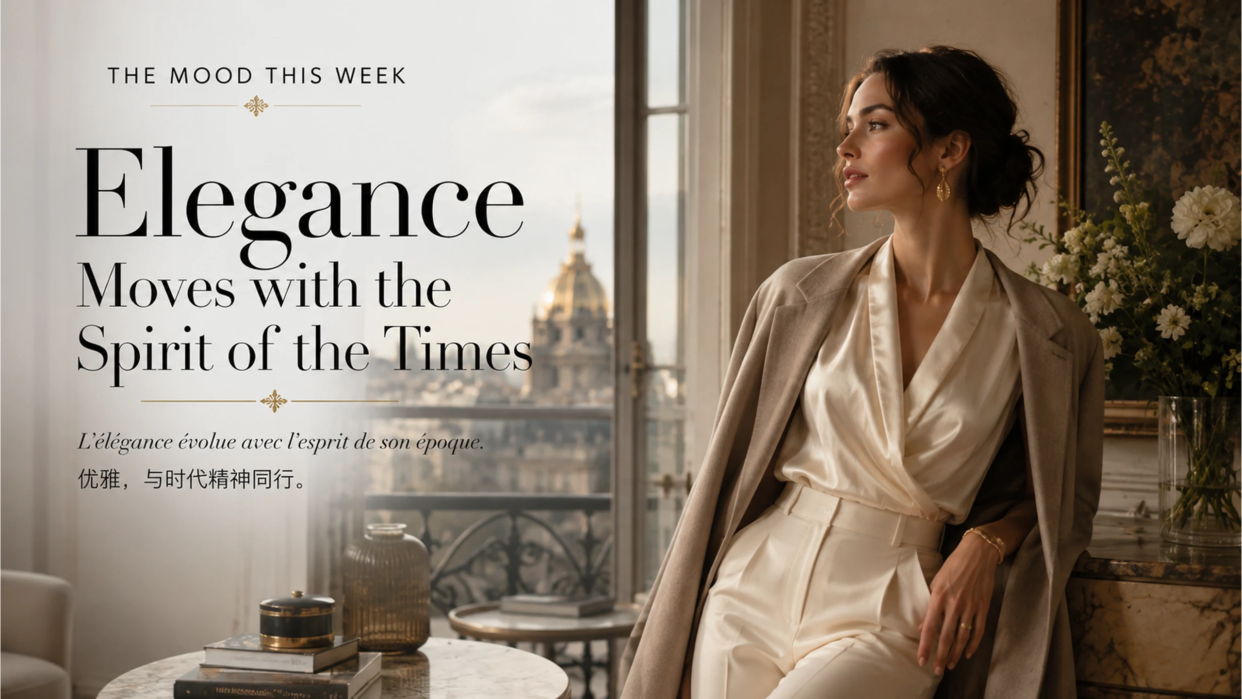 Elegance Moves with the Spirit of the Times editorial hero cover