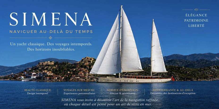 SIMENA — L'ART DE LA VOILE : UN KETCH DE 62 MÈTRES À PLEINES VOILES