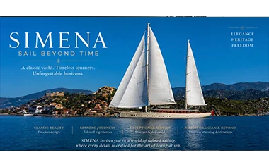 SIMENA — THE ART OF SAILING: 62-METRE KETCH UNDER FULL SAIL